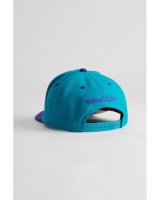 Mitchell & Ness Blue Crown Jewels Pro Charlotte Hornets Snapback Hat for men
