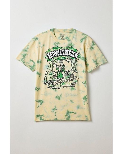 Parks Project Metallic X Yogi Bear Leave It Better Graphic Tie-Dye Tee for men