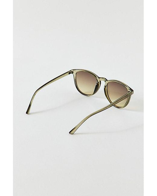 Urban Outfitters Green James Round Sunglasses for men