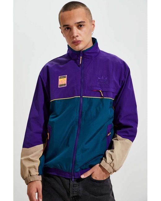 Adidas Purple Adidas Adiplore Track Jacket for men