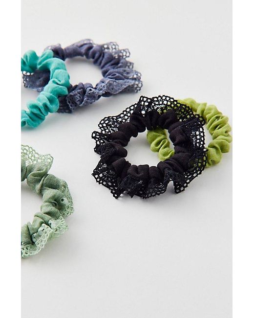 Urban Outfitters Blue Sunwashed Scrunchie Set