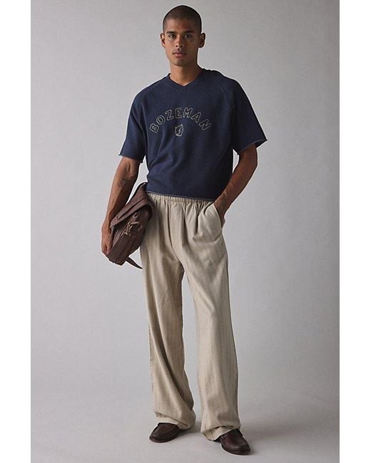 Urban Outfitters Blue Uo Preston Wooly Stripe Pull-On Pant for men