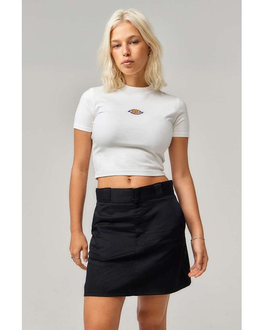 Dickies White Mini Work Skirt