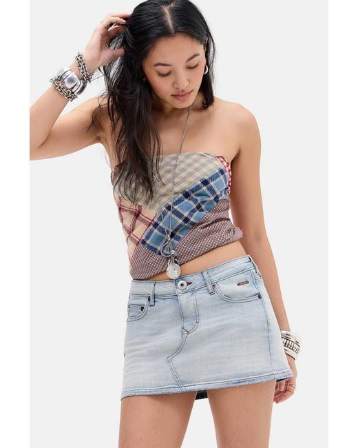 BDG Blue Ultimate Denim Mini Skirt