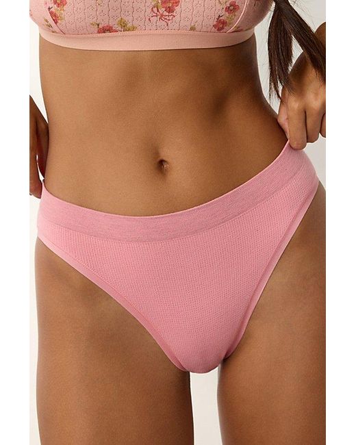 Out From Under Brown Markie Seamless Knit Bikini Undie