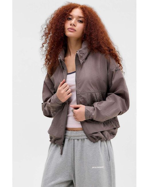 Columbia Brown Iron Paracutie Windbreaker Jacket
