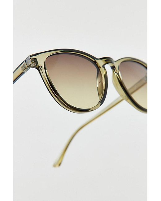 Urban Outfitters Green James Round Sunglasses for men