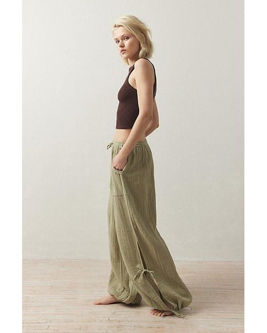 Out From Under Natural Mila Gauze Jogger Pant