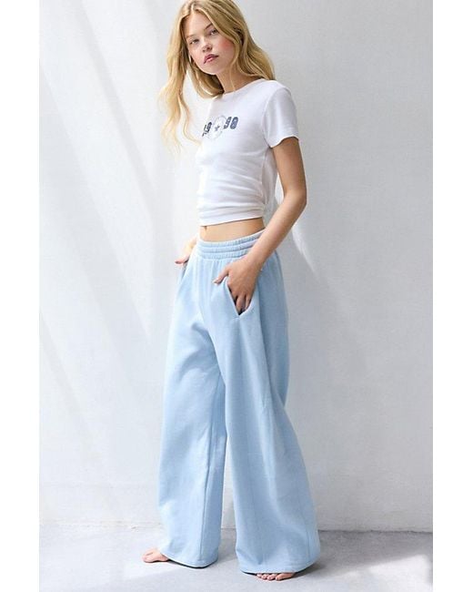 Out From Under Blue Lazy Day Baggy Barrel Sweatpant