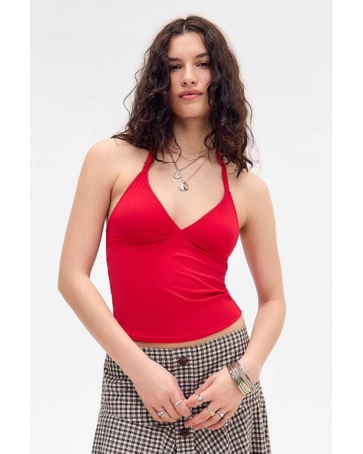 Out From Under Red Je T'aime Halter Top