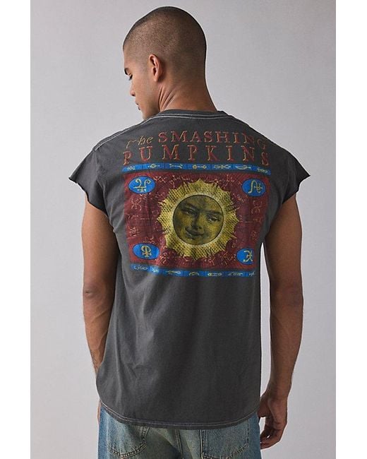 Urban Outfitters Gray Smashing Pumpkins Graphic Muscle Tee for men