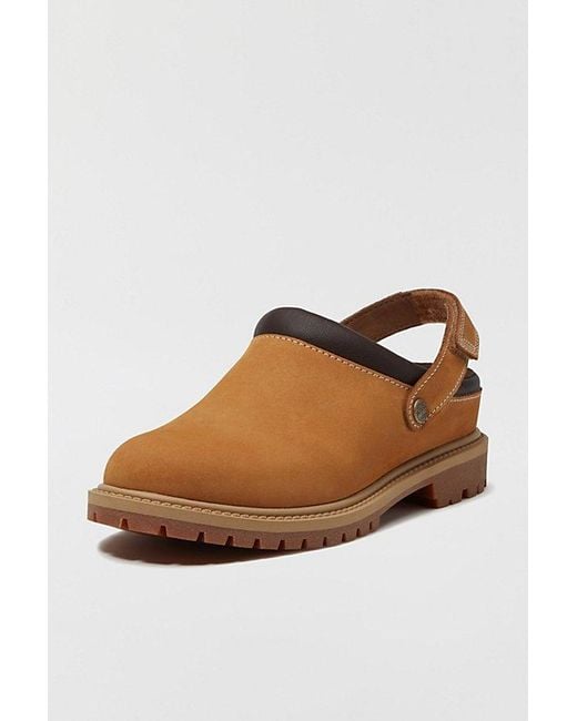 Timberland Brown Leather Clogs