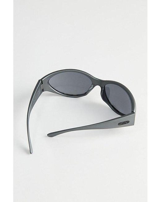 Crap Eyewear Blue Warp Zone Wraparound Sunglasses for men
