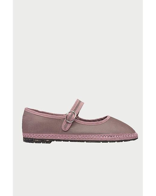 Flabelus Multicolor Silk Mary Jane Flat