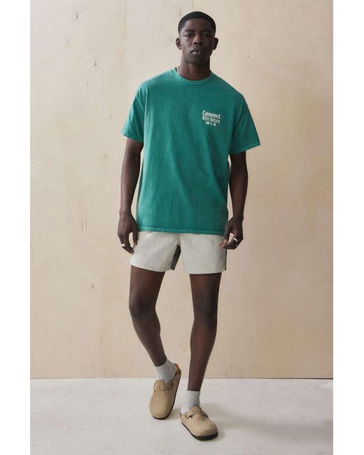 Urban Outfitters Uo Green Connect With Nature T-shirt for men