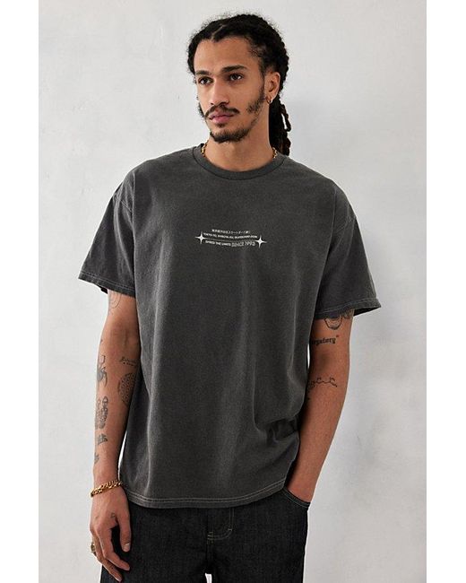 Urban Outfitters Black Uo Washed Suketo Tee for men