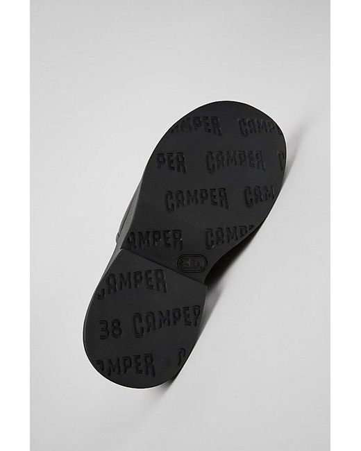 Camper Black Tasha Leather Platform Sandals