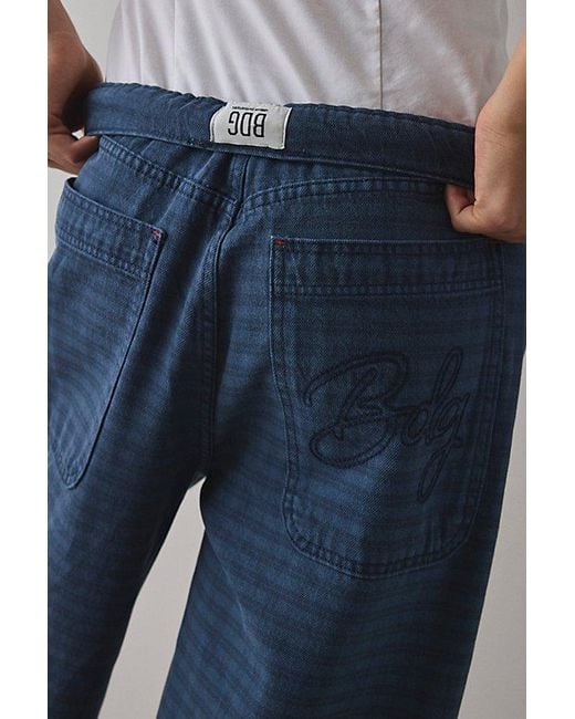 BDG Gray Canvas Mid-Rise Baggy Pant