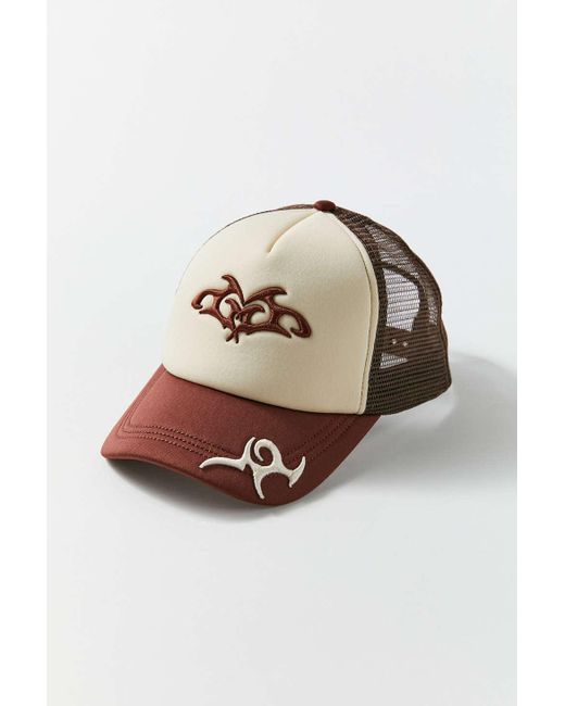 Urban Outfitters Y2k Trucker Hat in Brown Lyst