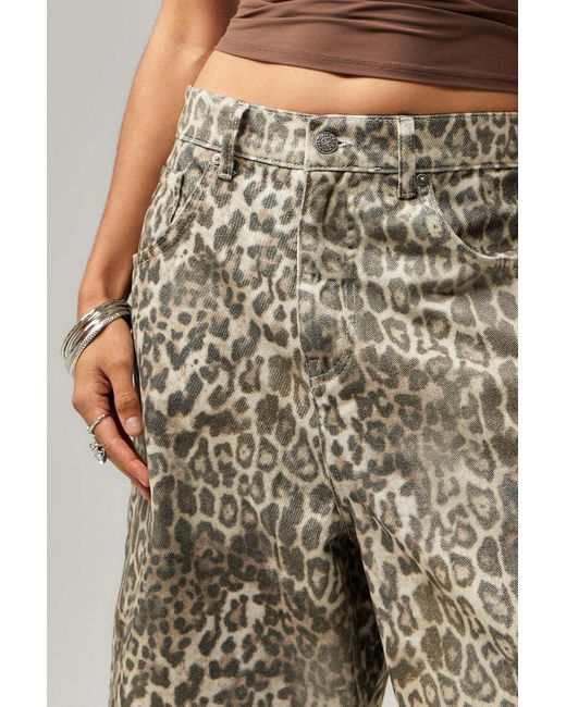 Jaded London Leopard Fade Colossus Jorts 26 At Urban