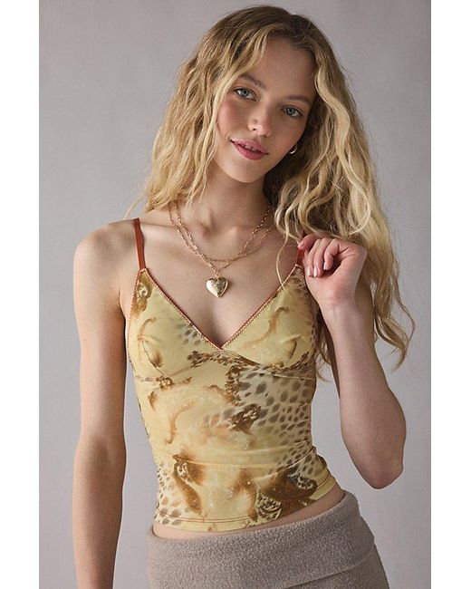Out From Under Natural Je T'Aime Printed Cami