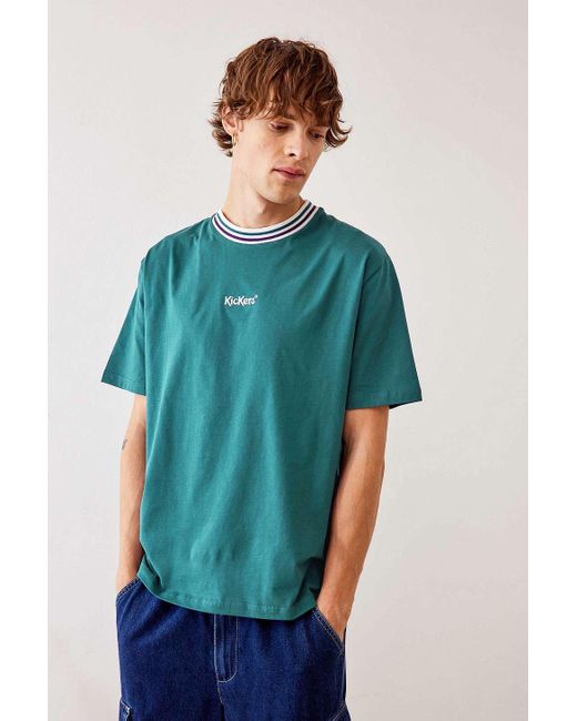 Kickers Uo Exclusive Forest Green Ringer T-shirt for men