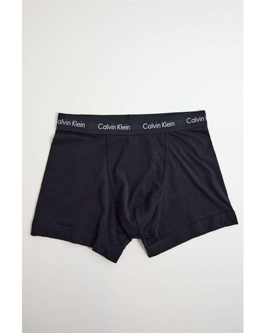 Calvin Klein Black, Blue & Mauve Boxer Trunks 3-pack S At Urban Outfitters for men
