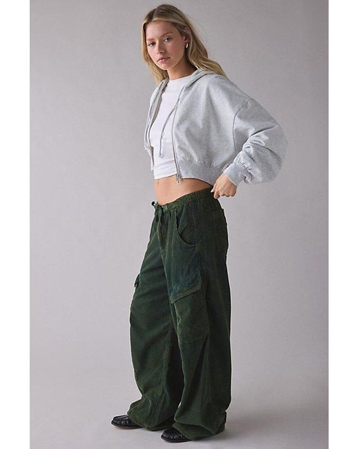 BDG Green Station Cocoon Corduroy Baggy Barrel Leg Cargo Pant