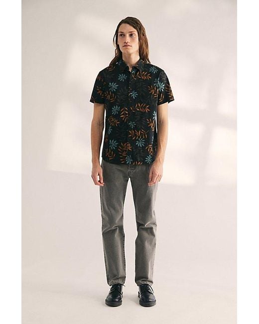 Katin Black Rockaway Short Sleeve Button-Down Shirt Top for men