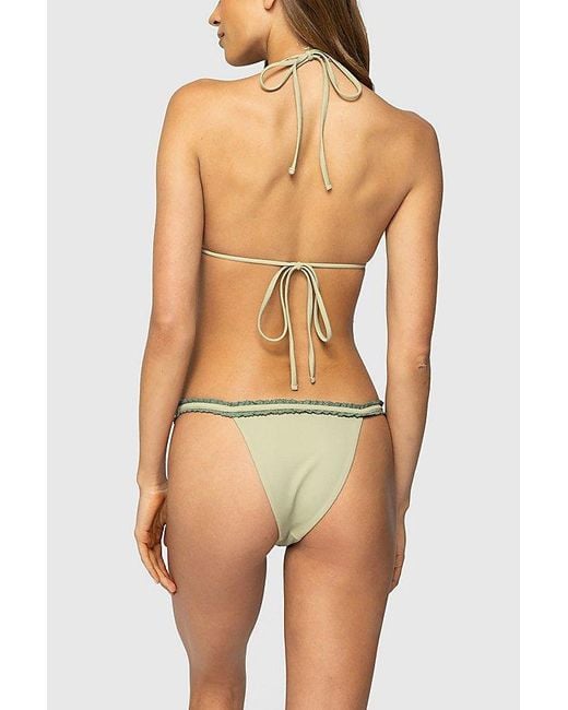Edikted Green Mandy Triangle Bikini Top