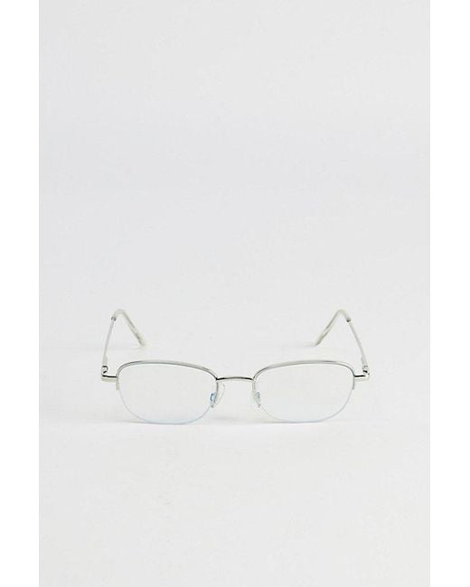 Urban Outfitters Metallic Rectangle Light Glasses for men