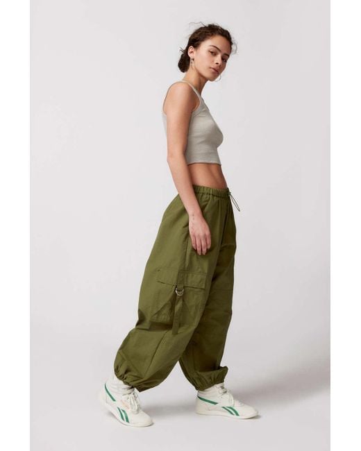 Urban Outfitters Uo Jana Nylon Balloon Cargo Pant in Green | Lyst