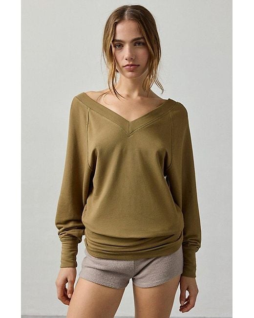 Out From Under Green Soft Serve Double-V Long Sleeve Top