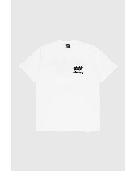 Stussy White Surfwalk Board Tee for men