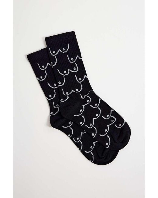 Out From Under Black Boob Socks