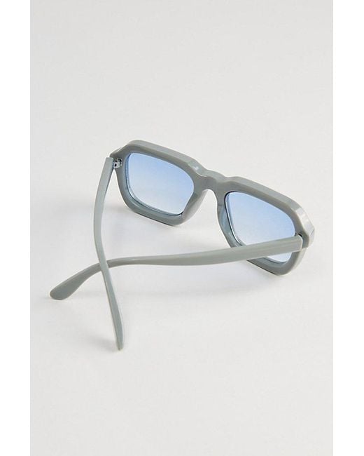 Urban Outfitters Blue Flynn Square Sunglasses for men