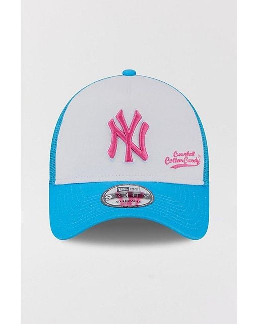 KTZ Blue X Big League Chew New York Yankees Trucker Hat for men