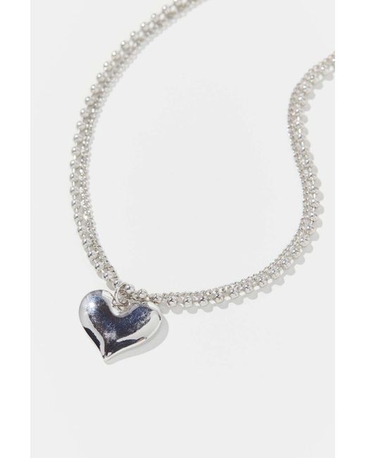 Blo_oberry Gold Heart Necklace | Urban Outfitters