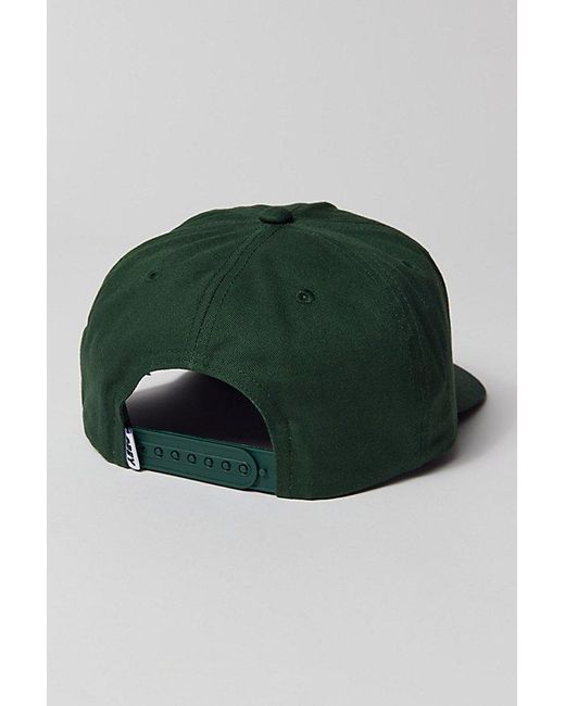 Obey Green Excellence 5-Panel Snapback Hat for men