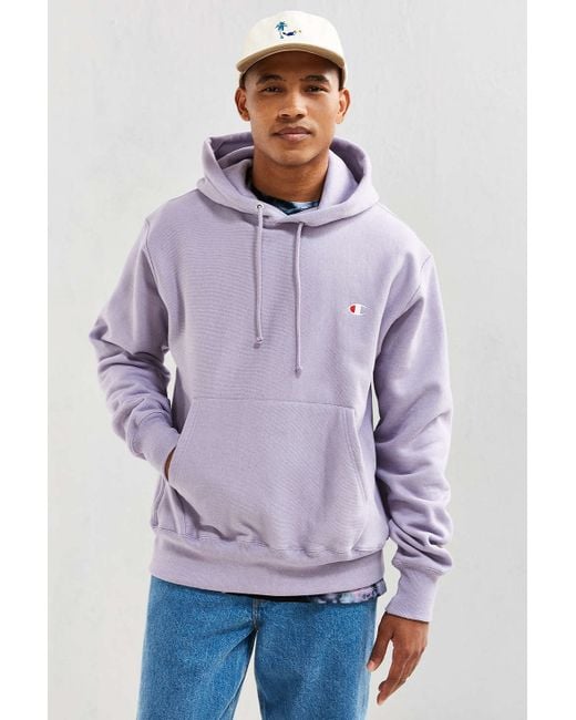 Champion Reverse Weave Small C Lavender Hoodie