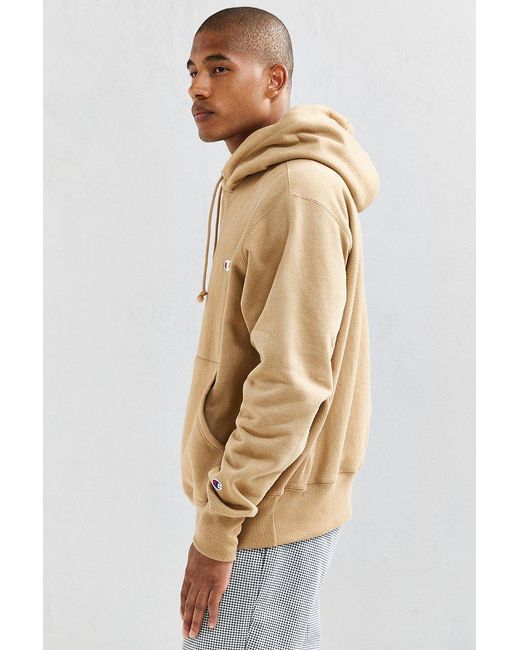 Champion Reverse Weave Cotton Hoodie in Natural for Men | Lyst