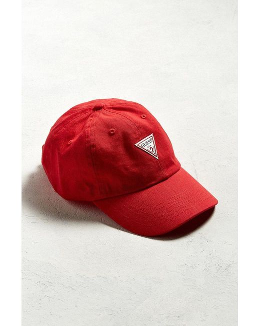 Guess Baseball Hat in Red for Men Lyst