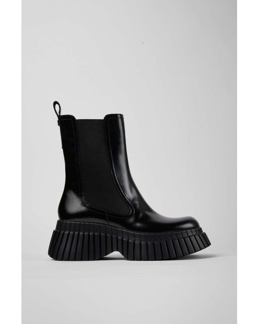 Camper Bcn Leather Chelsea Boot in Black | Lyst