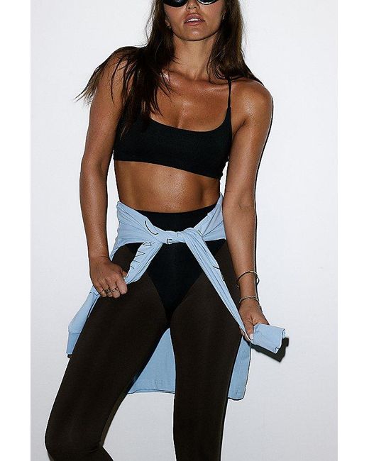 Héros Black Strappy Top Sport Bra