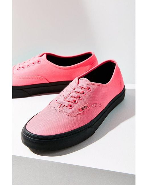 Vans Pink Black Sole Authentic Sneaker