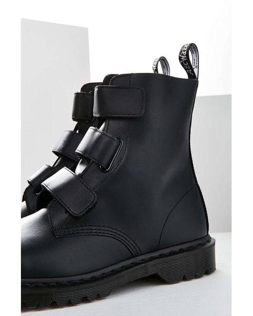 Dr. Martens Coralia Velcro Boot in Black Lyst