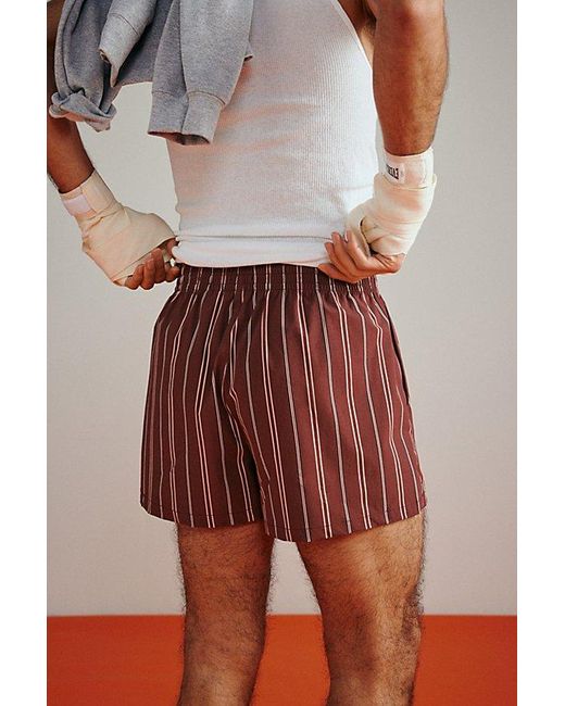 Standard Cloth Multicolor Striped Boxing Short for men