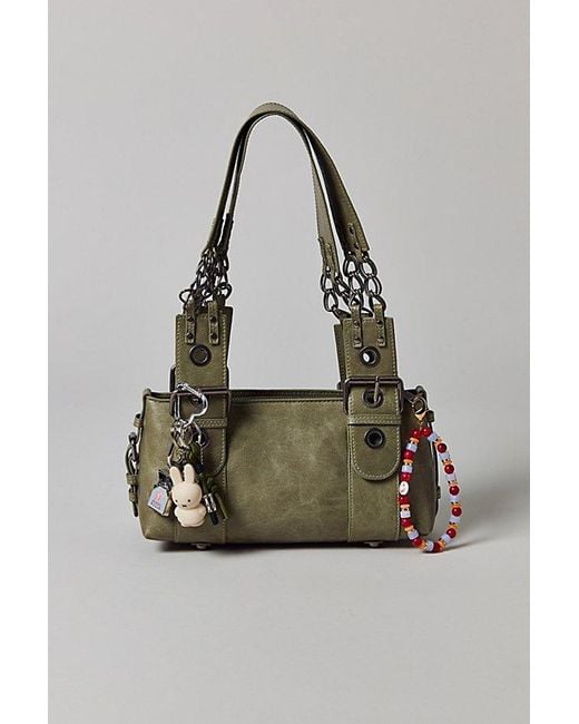 Silence + Noise Chain Strap Shoulder Bag in Green | Lyst