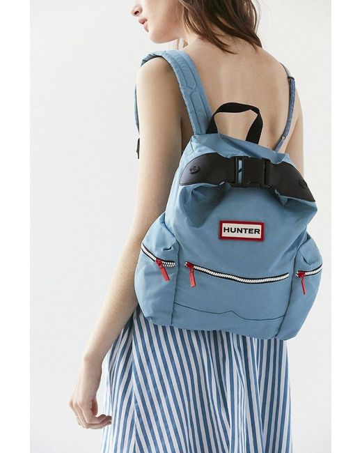 HUNTER Blue Original Nylon Mini Top Clip Backpack