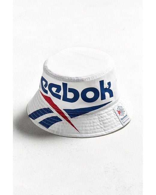 Reebok White Vector Bucket Hat for men